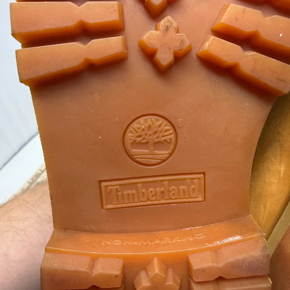 Timberland 6 Inch Premium Waterproof Wheat Nubuck Boots Junior Size 4M 12909